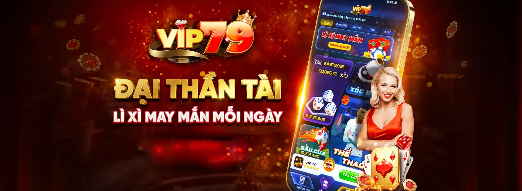Banner game bài đại thần tài Vip79