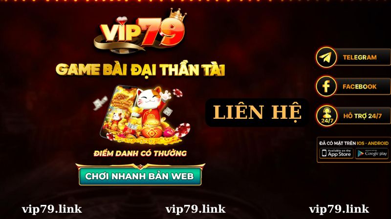 Các hình thức liên hệ Vip79